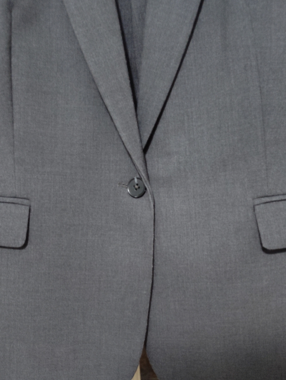 Worthington Classic Charcoal Gray Single-Button Tailored Blazer, Sz 18 - Picture 5 of 7